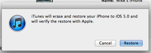 Download iOS 5 Restore Sure