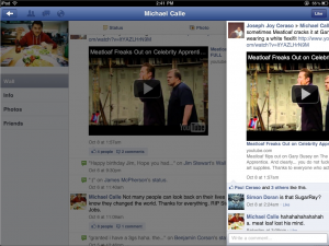 Facebook for iPad Comments