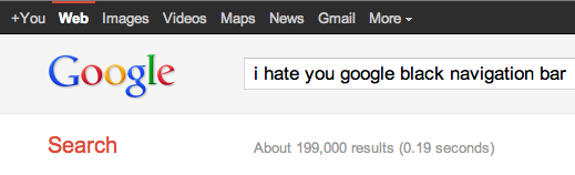 I hate you Google Nav Bar
