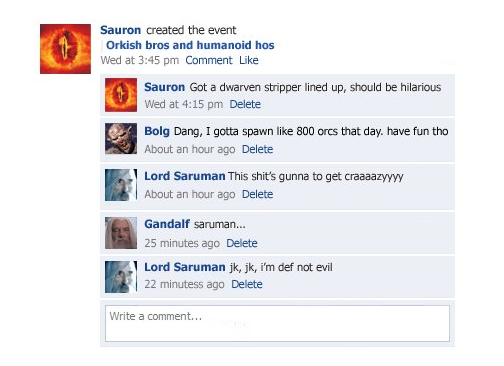 Lord of the Rings hits Facebook