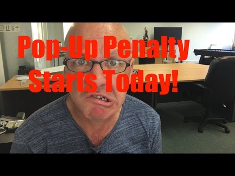 Google Pop-up Penalty Starts Today