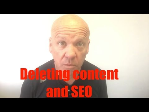 SEO and Deleting Old Content